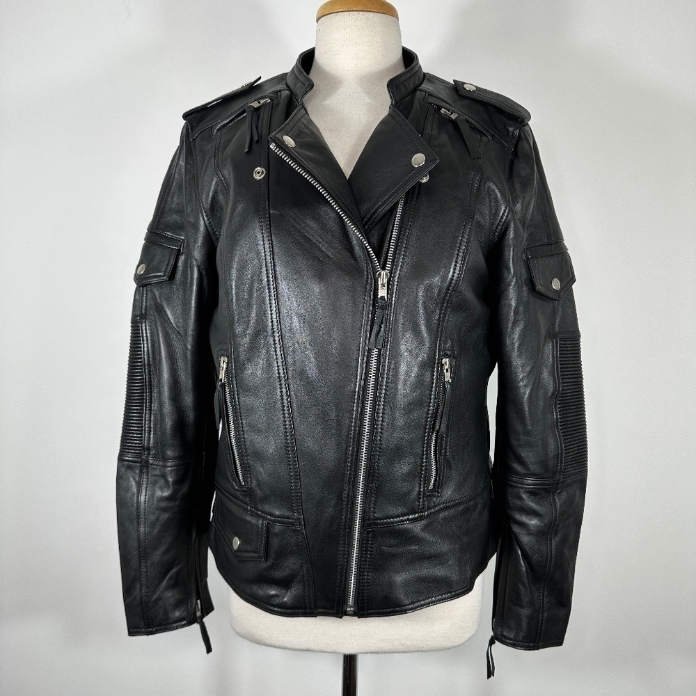 New MFG First Classics Authentic Riding Gear Women's Sz XL Leather Jacket $600